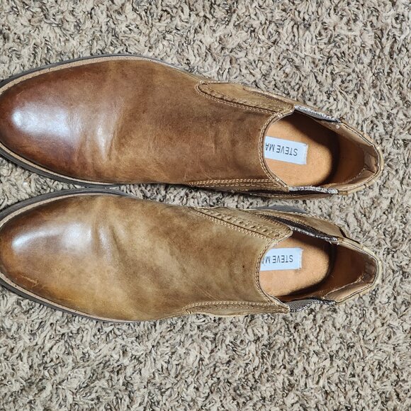 Men's Steven Madden Dress Boots size 8.5 Brown Color Leather - Picture 4 of 8
